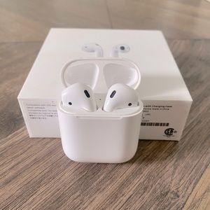 Gently used AirPods, 2nd gen with charging case.